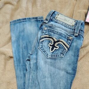 Rock Revival Jeans Straight Leg Size 27